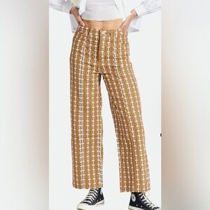 New Brixton Providence Wide Leg Pant In Twig Size 27